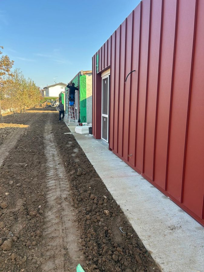 Posa del rivestimento di facciata e isolamento